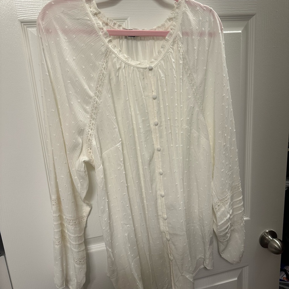 Torrid Plus Size White Top